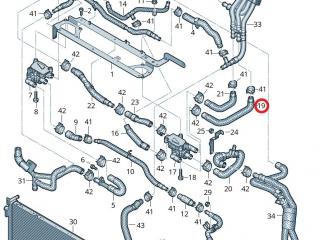 Патрубок системы охлаждения (Audi E-Tron) Audi e-tron 1 поколение 2019, электро, 4KE121611L