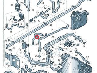 Патрубок системы охлаждения (Audi E-Tron) Audi e-tron 1 поколение 2019, электро, 4KE145569AT