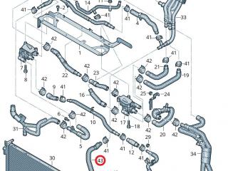 Патрубок системы охлаждения (Audi E-Tron) Audi e-tron 1 поколение 2019, электро, 4KE819675G