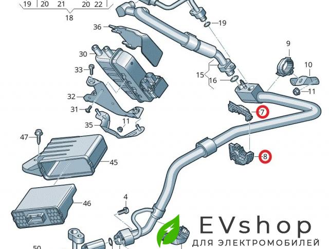 кронштейн (крепление) Audi e-tron 1 поколение 2019, электро, 4KL816738D, 4KE820751B, 4KE820751A - фото №1