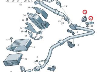 кронштейн (крепление) Audi e-tron 1 поколение 2019, электро, 4KL816738D, 4KL820195C, 4KE820769F