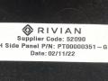 Накладка багажника внутренняя (пластик) Rivian R1T 1 поколение 2022, PT00000468, PT00000351-H, PT00016620 - фото №5