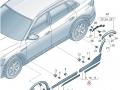 молдинг двери задней левой Audi e-tron 1 поколение 2019, электро, 4KE853059A, 4KE.853.969 - фото №6