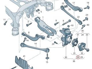 подшипник ступицы Audi e-tron 1 поколение 2019, электро, 4M0.407.625, 4M0.501.652